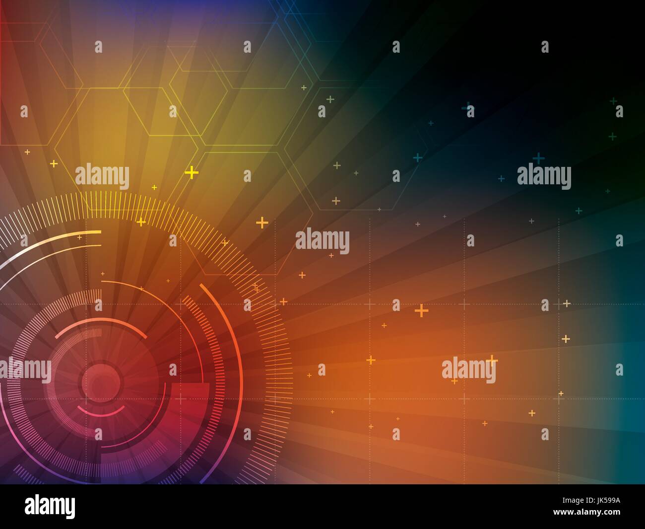 Technology background blue futuristic abstract in digital vector with ...