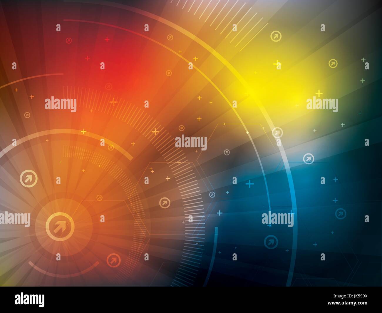 Technology background blue futuristic abstract in digital vector with ...