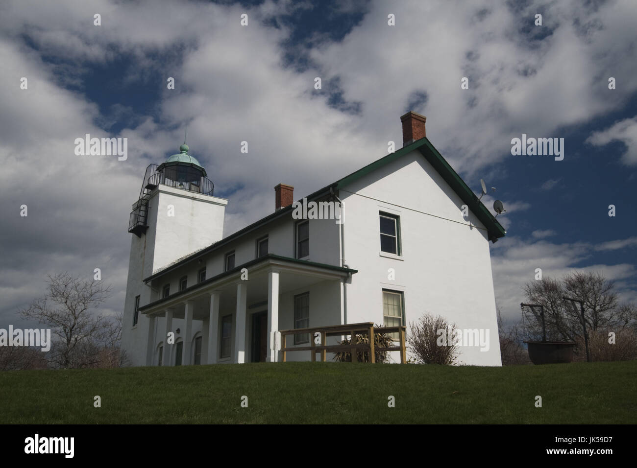 USA, New York, Long Island, Cutchogue, Horton Point LIghthouse Stock