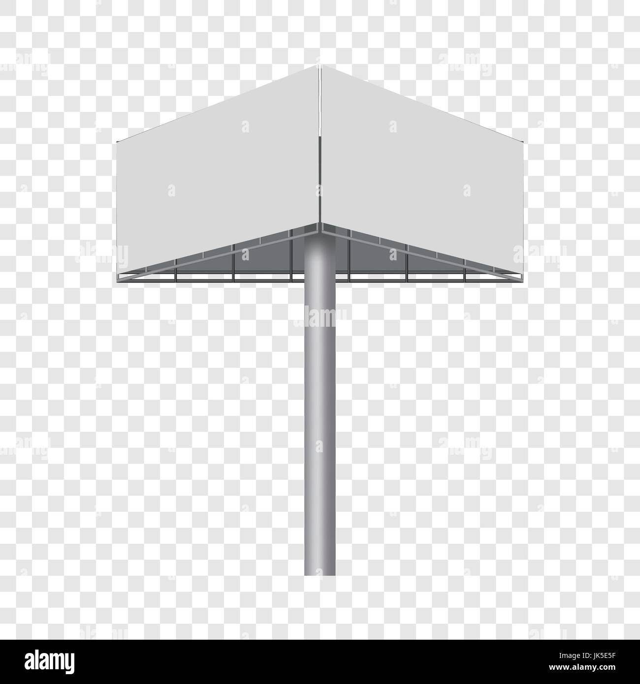 Advertising construction, billboard mockup. Realistic illustration of