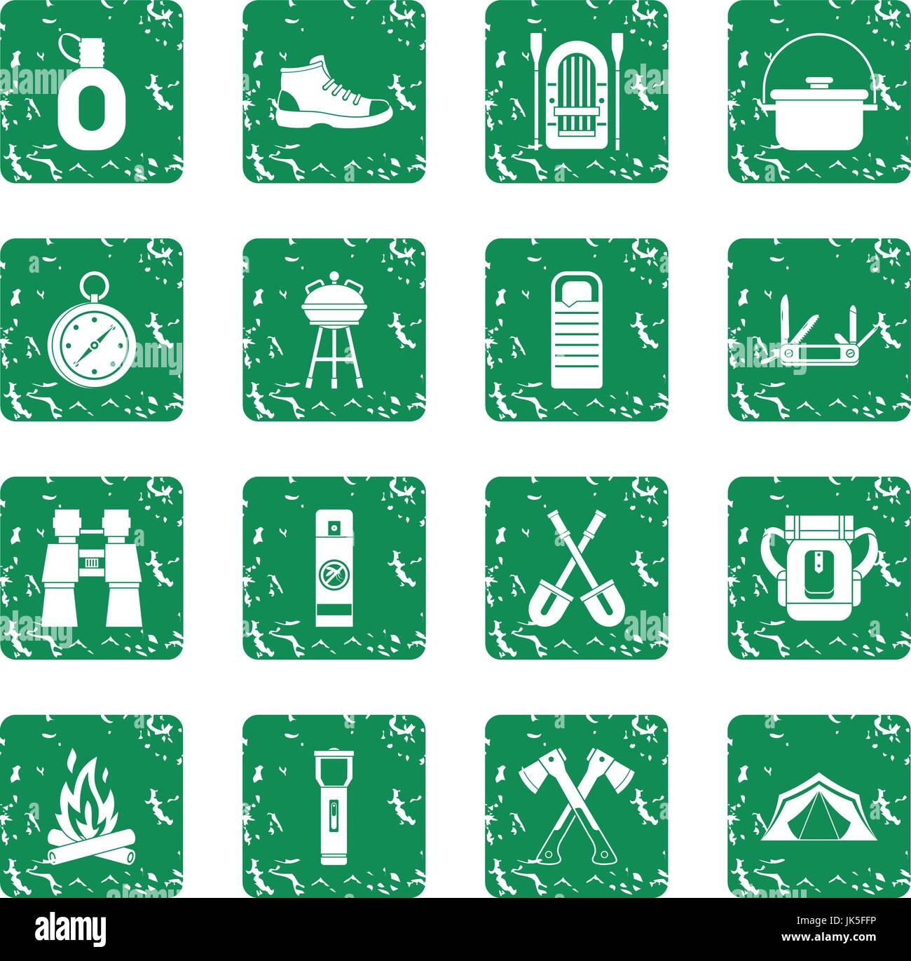 Recreation tourism icons set grunge Stock Vector Image & Art - Alamy
