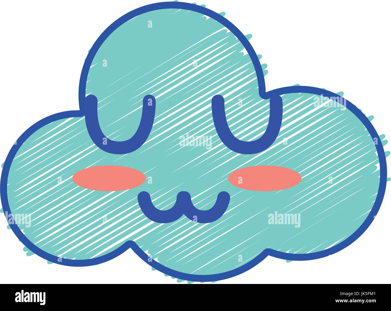 kawaii cute tender cloud weather Stock Vector Image & Art - Alamy