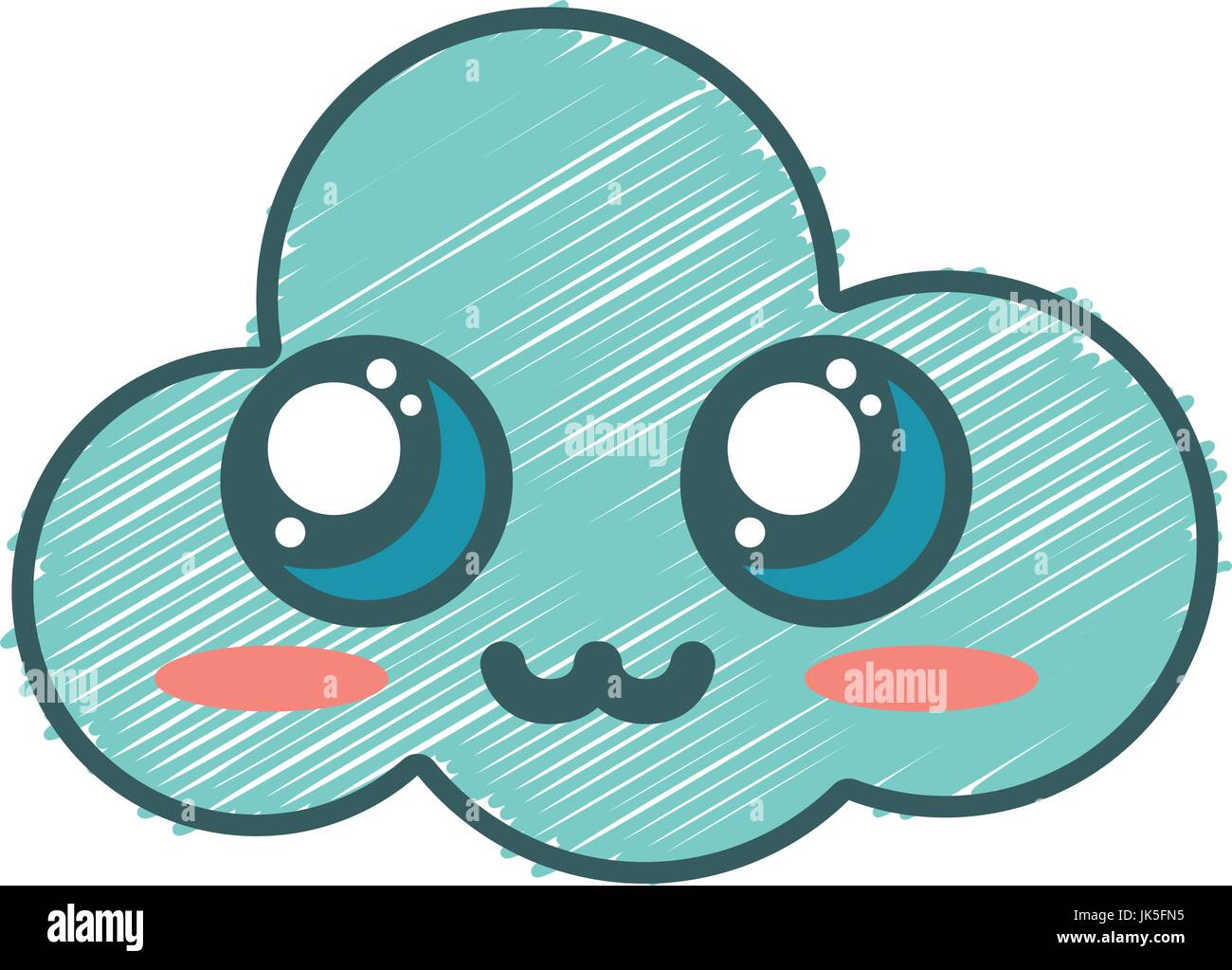 kawaii cute tender cloud weather Stock Vector Image & Art - Alamy