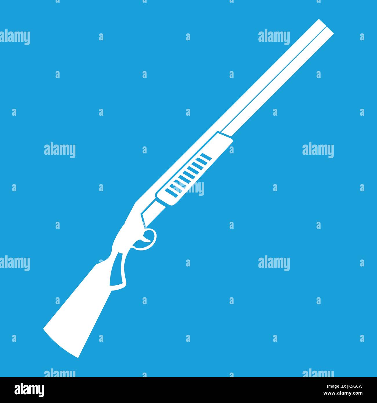 Gun icon white Stock Vector Image & Art - Alamy