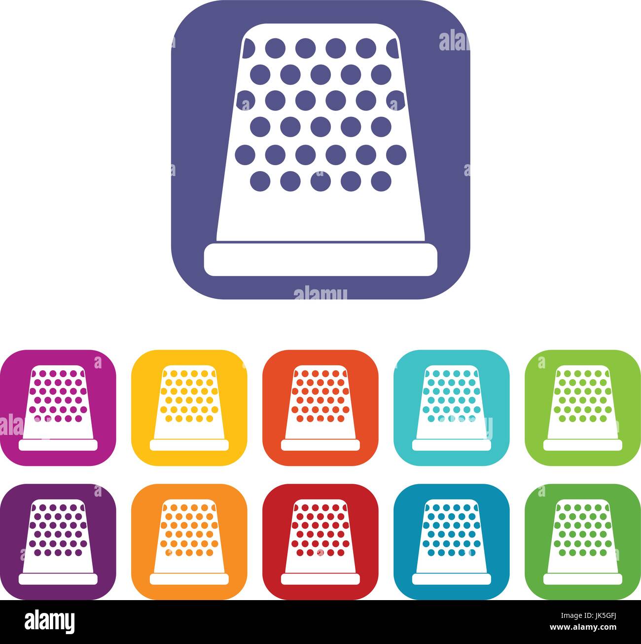Thimble icons set Stock Vector Image & Art - Alamy