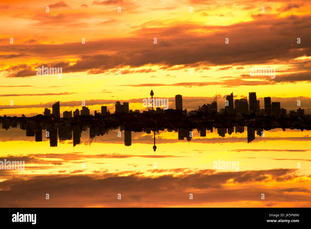 abstract skyline at sunset Stock Photo Alamy