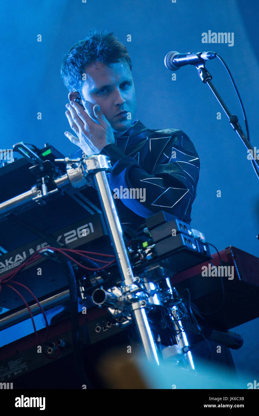 Locarno Switzerland. 21th July 2017. The British electronic music group