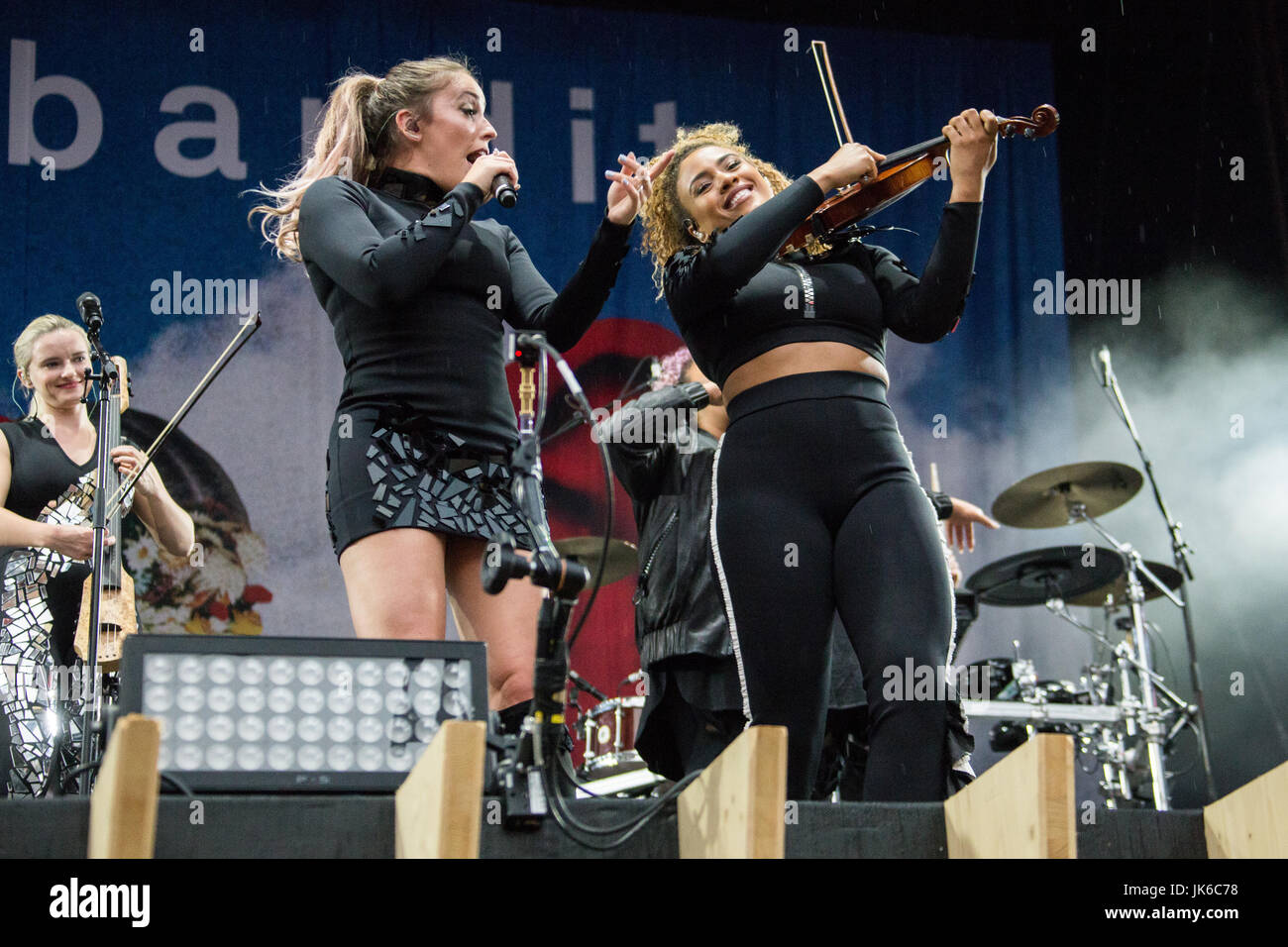 Grace chatto clean bandit on stage hires stock photography and images