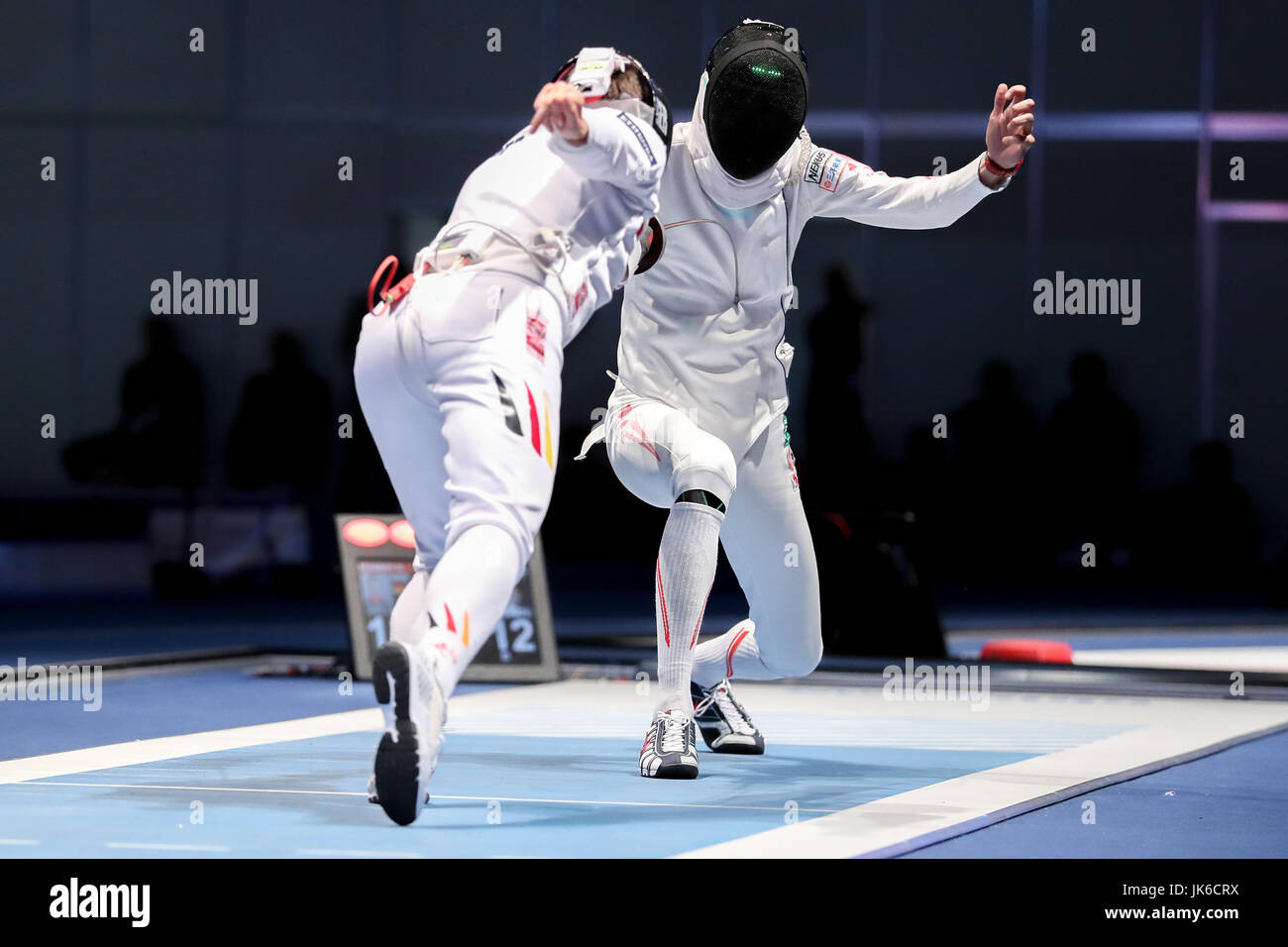 Leipzig, Germany. 22nd July, 2017. The German épée fencer Richard ...