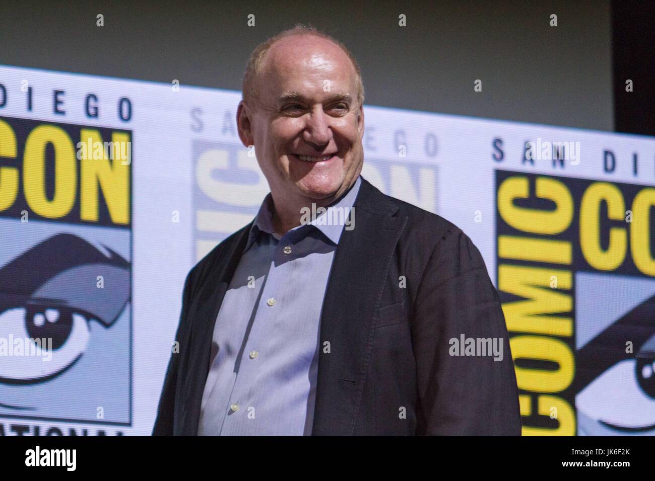 San Diego, US. 21st July, 2017. Day 2 of Comic Con .Even more people turned out today.Netflix: Marvel's The Defenders panel.Jeph Loeb Marvel writer.A representative from San Diego Comic-Con took the stage and present him with an Inkpot Award, honoring Loeb for his contributions to comics, film and TV. Credit: Daren Fentiman/ZUMA Wire/Alamy Live News Stock Photo