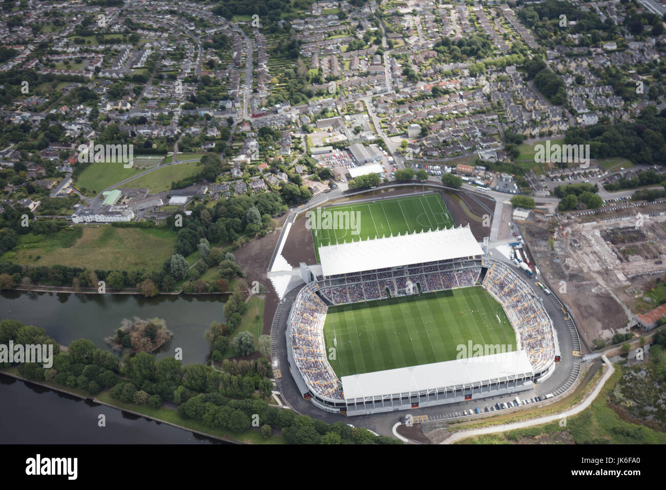 Páirc Ui Chaoimh The stadium is set to re-open today and will welcome fans from Tipperary and Clare for the All-Ireland Senior Quarter Finals Stock Photo
