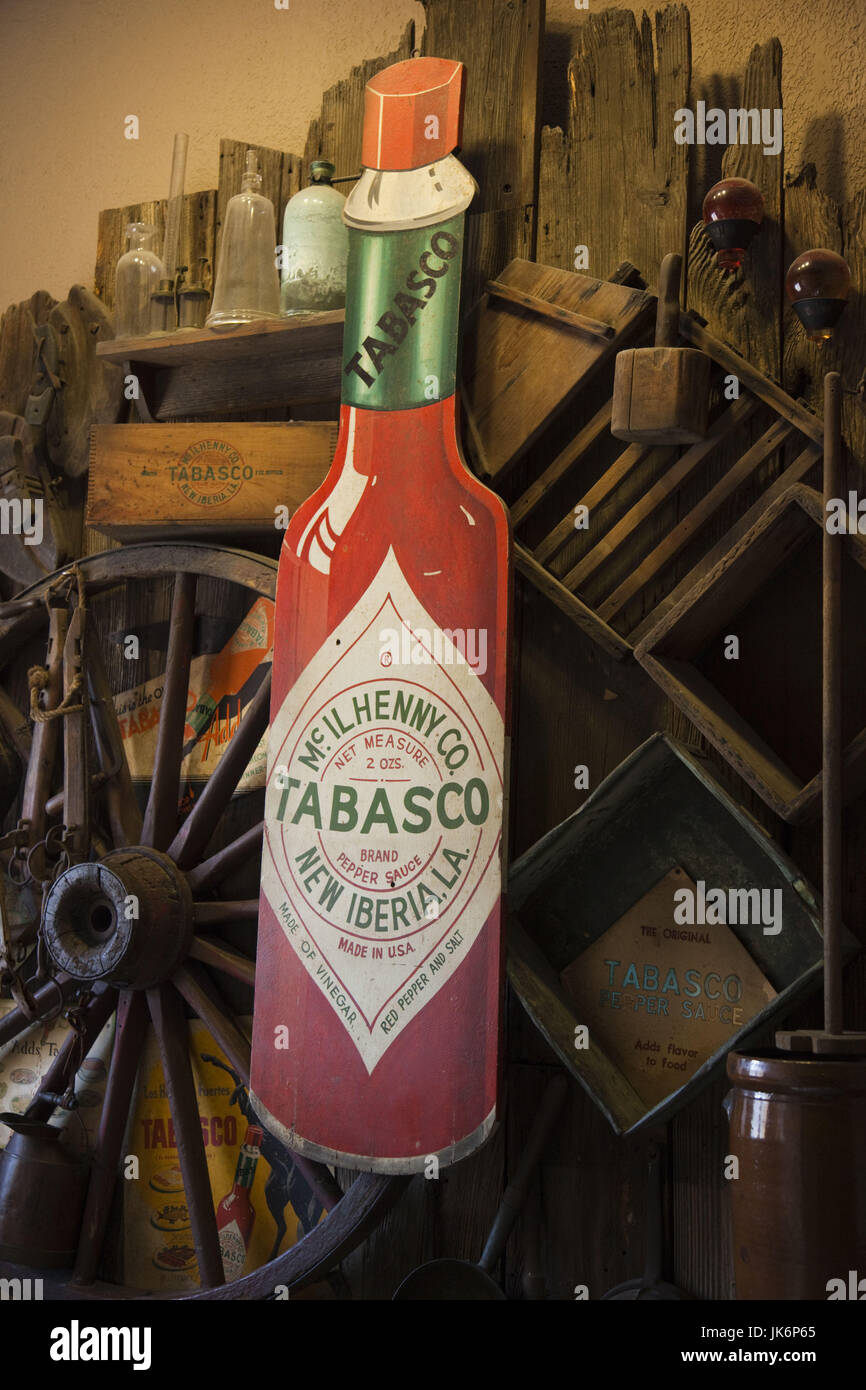 Famous tabasco bottle on display hires stock photography and images