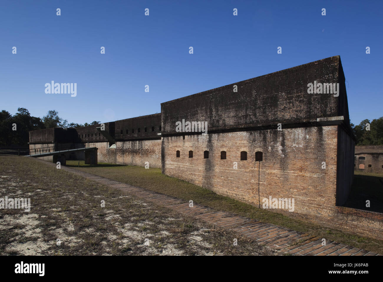 USA, Florida, Florida Panhandle, Pensacola, Advanced Redoubt, US Civil War-era fort Stock Photo