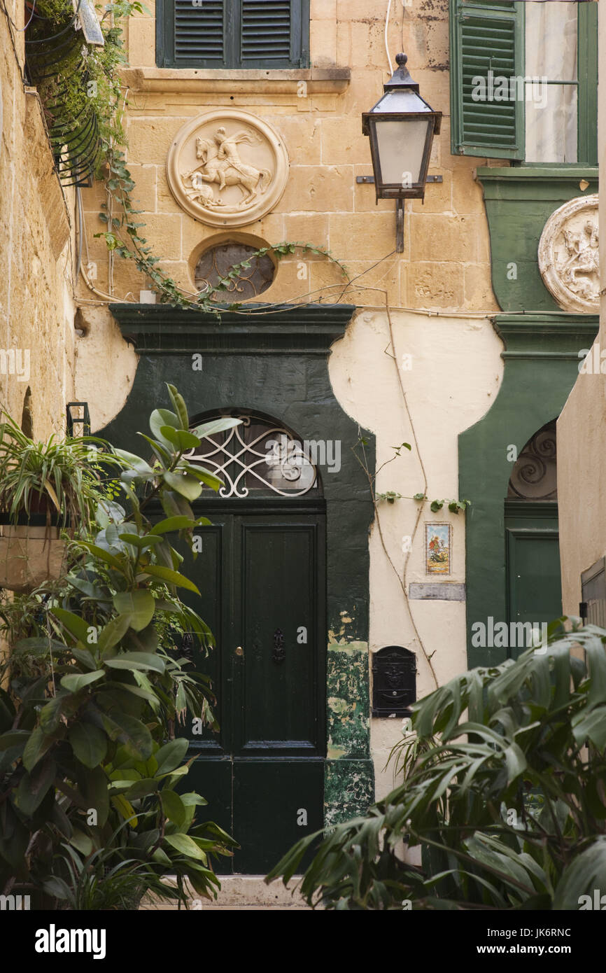 Malta, Gozo Island, Victoria-Rabat, old town dorrway Stock Photo