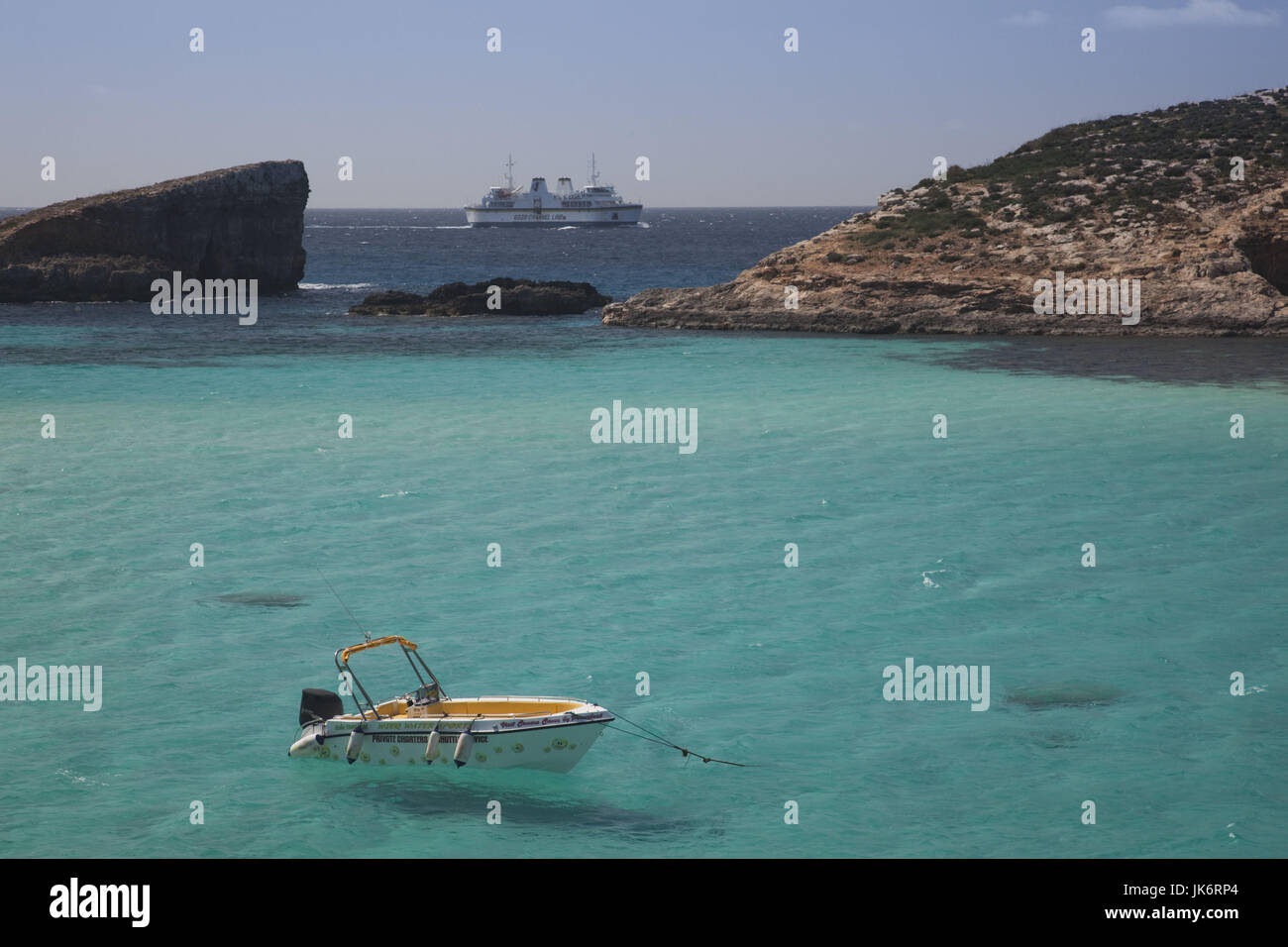 Malta, Comino Island, The Blue Lagoon Stock Photo