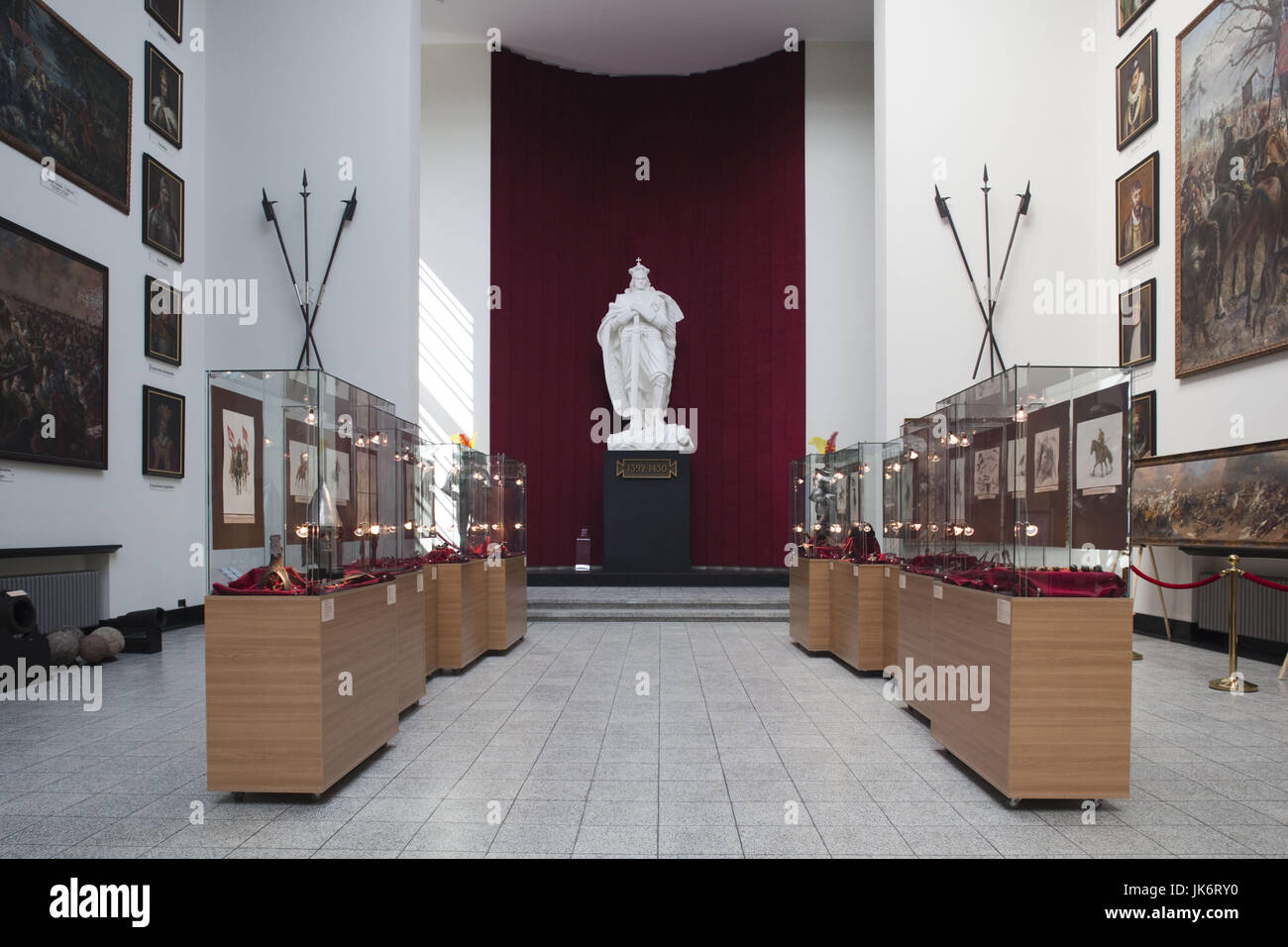 Lithuania, Central Lithuania, Kaunas, Unity Square, Military Museum of Vytautas the Great, interior Stock Photo