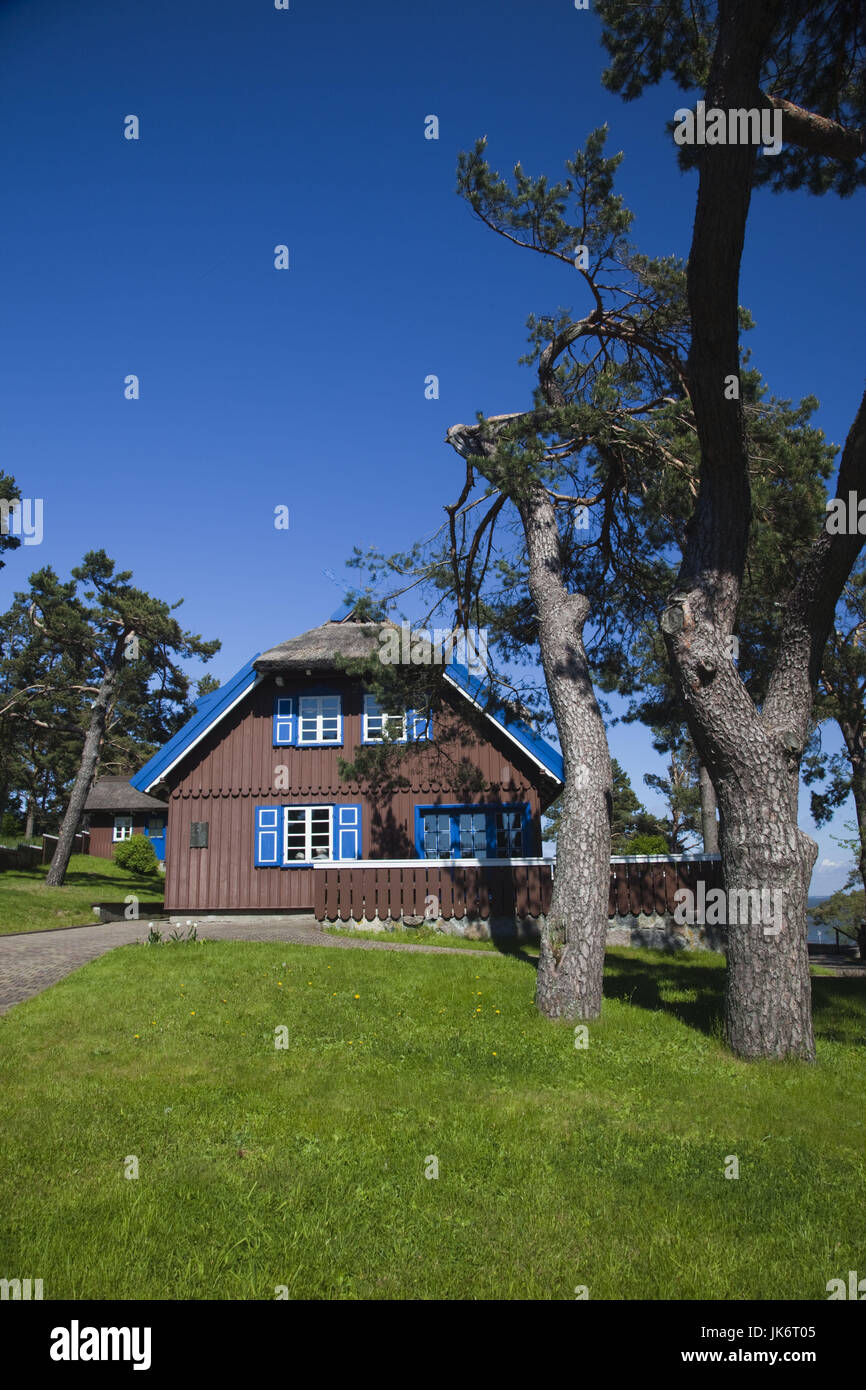 Lithuania, Western Lithuania, Curonian Spit, Nida, Thomas Mann Memorial Museum, house where famous German writer summered between 1930-1932 Stock Photo