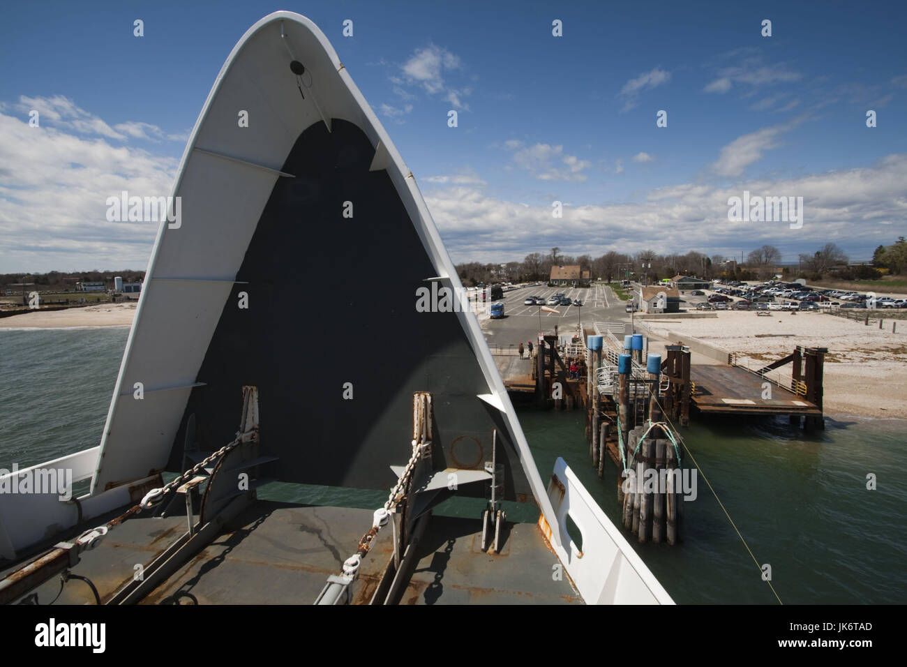 USA, New York, Long Island, Orient Point, Long Island Ferry docking Stock Photo Alamy