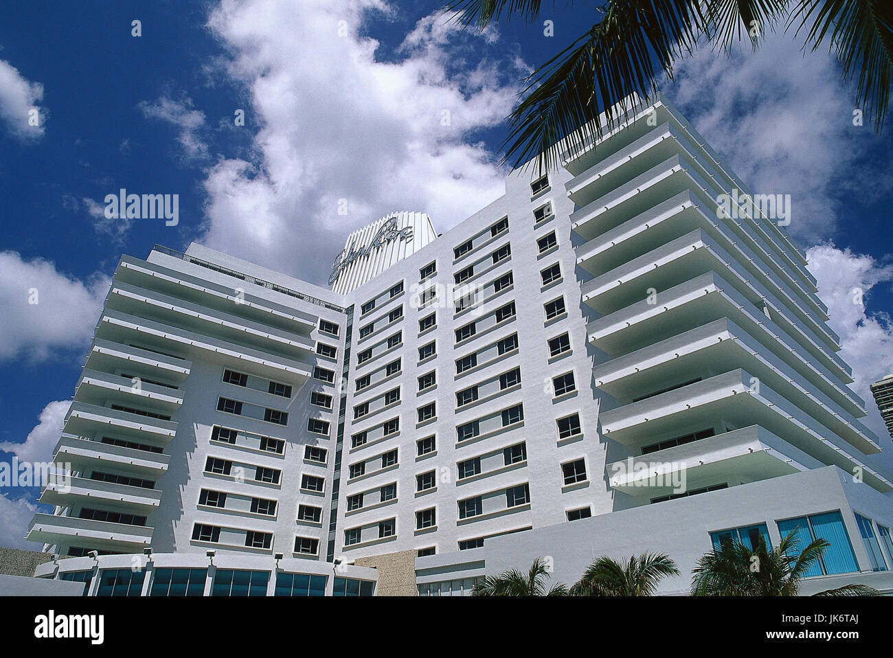 USA, Florida, Miami Beach, Eden Roc Hotel  Vereinigte Staaten von Amerika, Süden, Stadt, Hotelkomplex Stock Photo