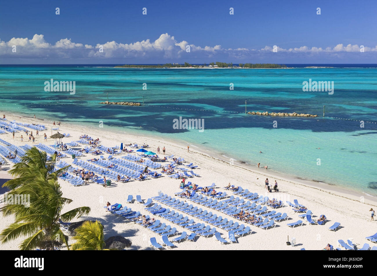 Karibik, Bahamas, Hotelanlage, Traumstrand, Ozean Stock Photo