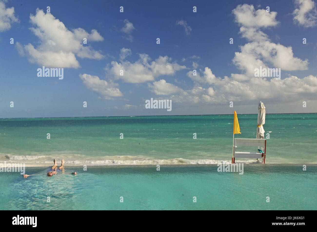 Karibik, Bahamas, Pool, Ozean, Ausblick Stock Photo