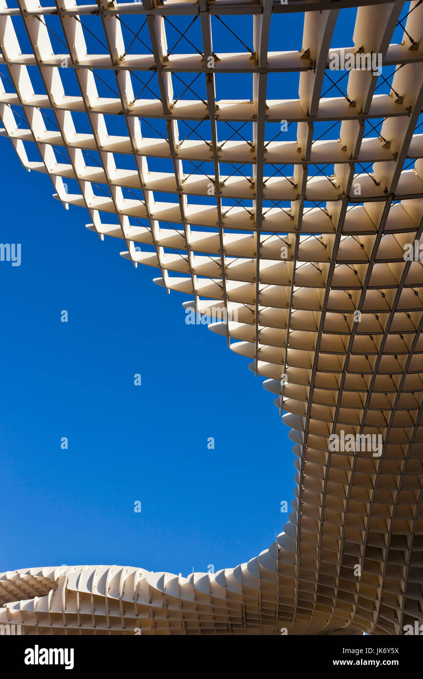 Spain, Andalucia Region, Seville Province, Seville, Plaza de la Encarnacion, Metropol Parasol, built 2011, Jurgen Mayer H, architect Stock Photo