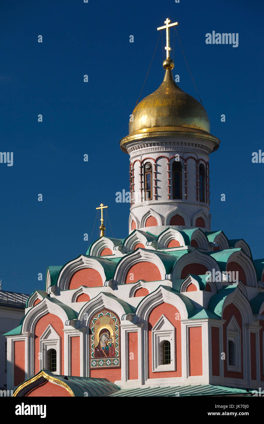 Russia, Moscow Oblast, Moscow, Red Square, Kazan Cathedral Stock Photo