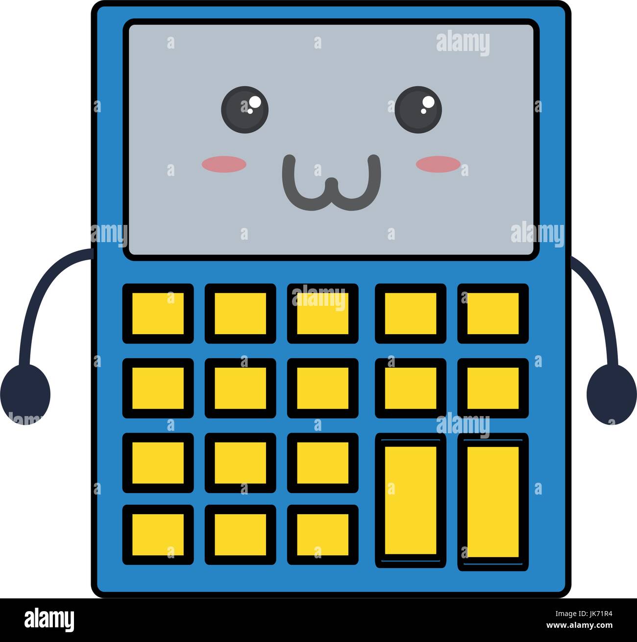 Cute calculator kawaii Stock Vector Image & Art Alamy