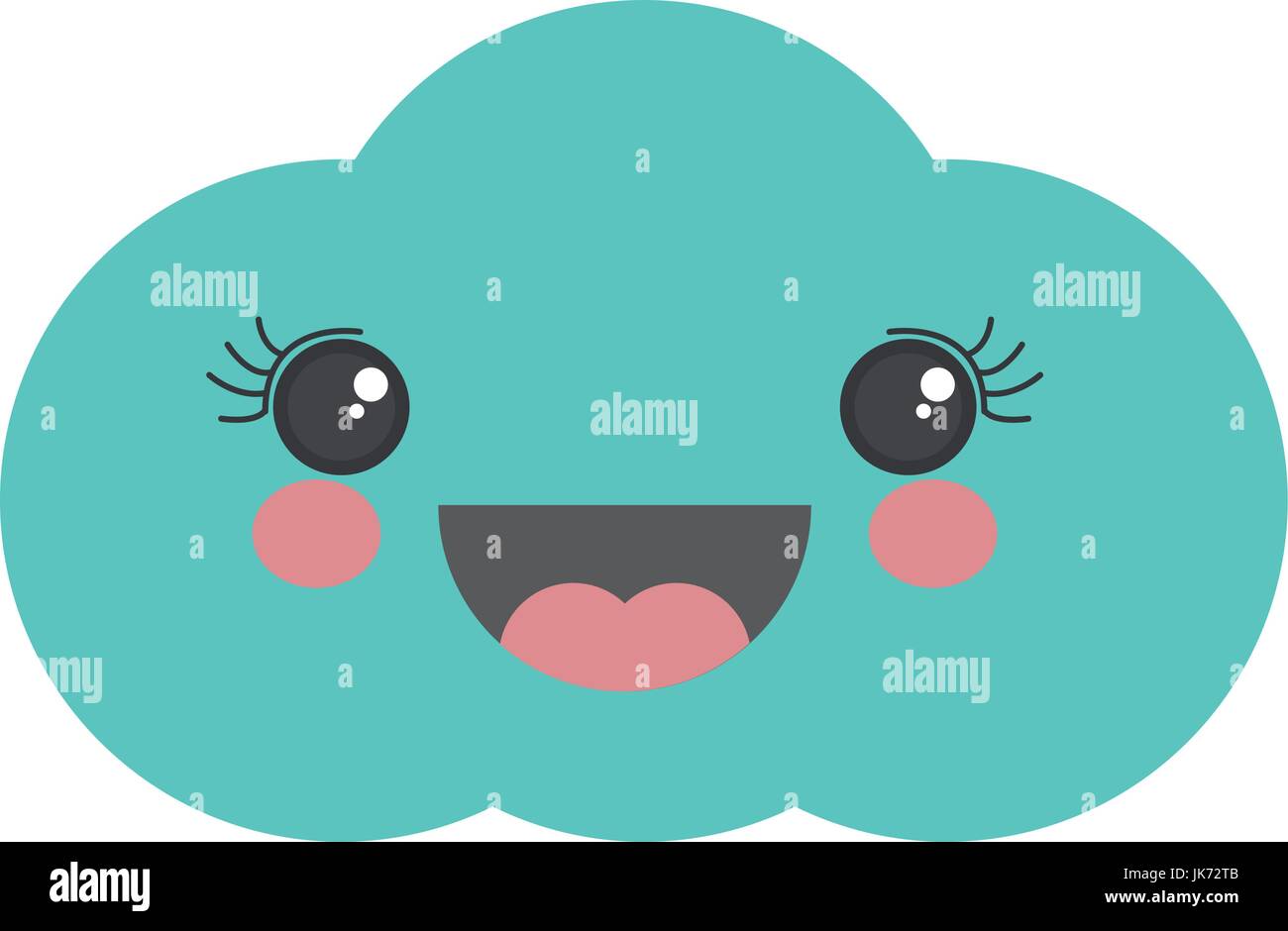 Cute cloud kawaii cartoon Stock Vector Image & Art - Alamy