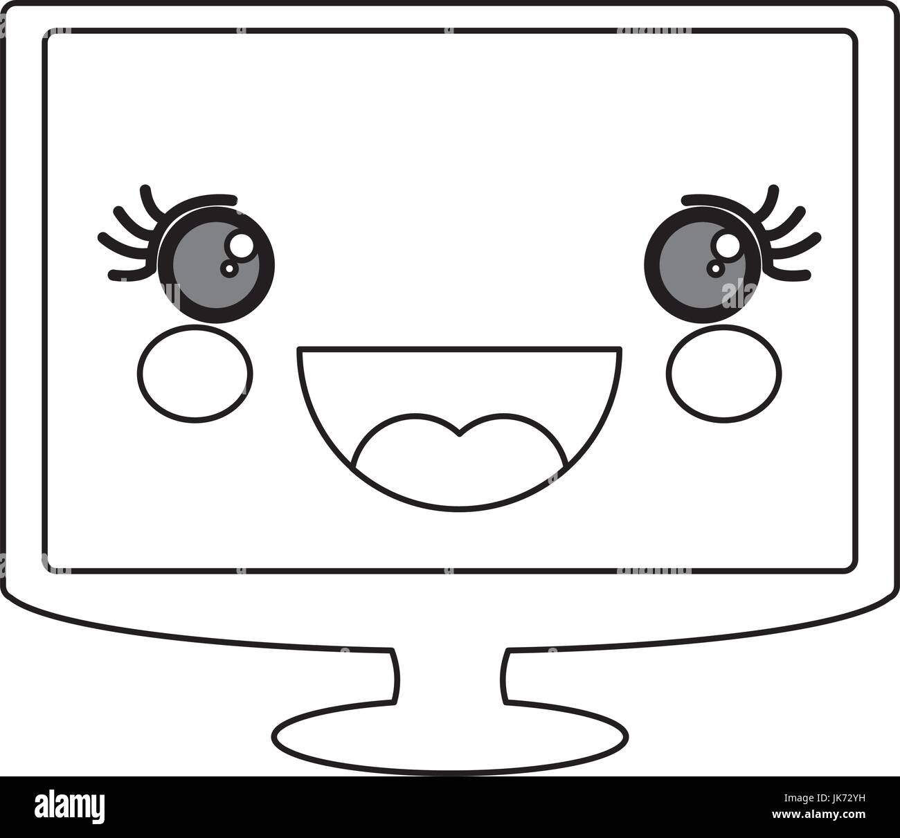 Cute tv Screen Stock Vector Image &amp; Art - Alamy
