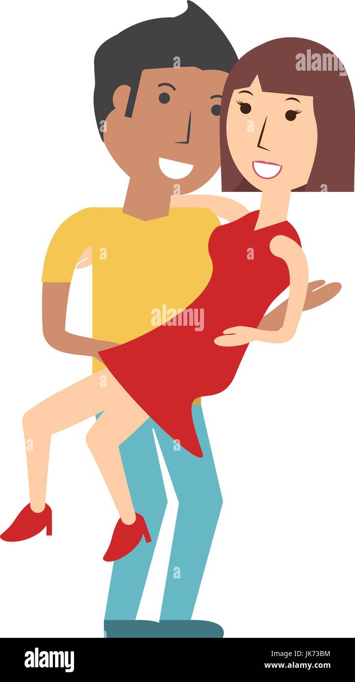 Beautiful young couple Stock Vector Image & Art - Alamy