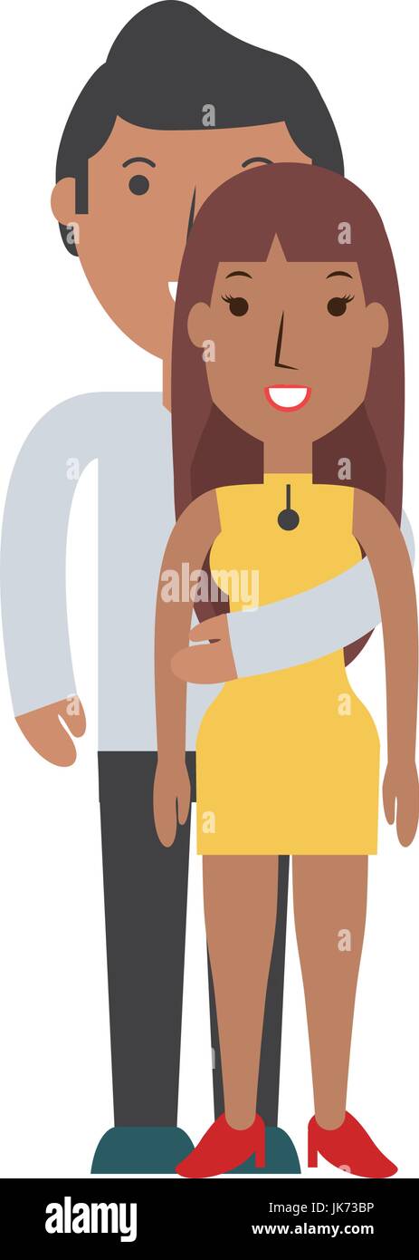 Beautiful young couple Stock Vector Image & Art - Alamy
