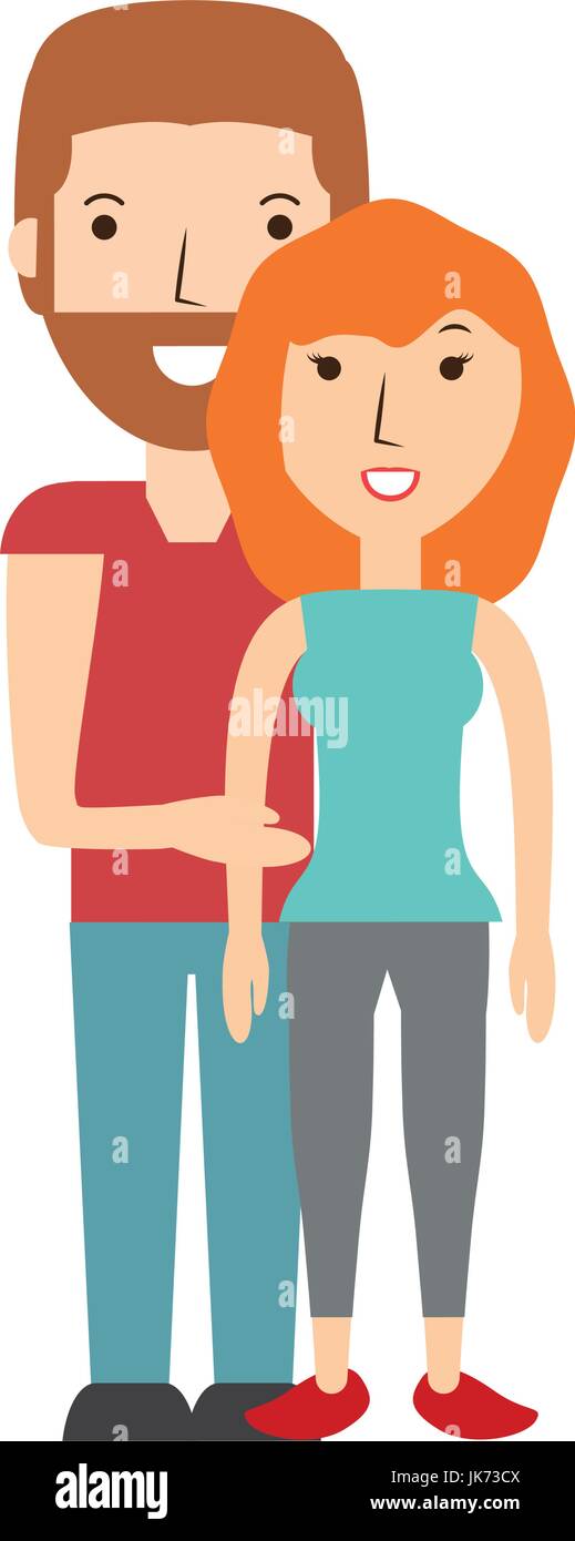 Beautiful young couple Stock Vector Image & Art - Alamy