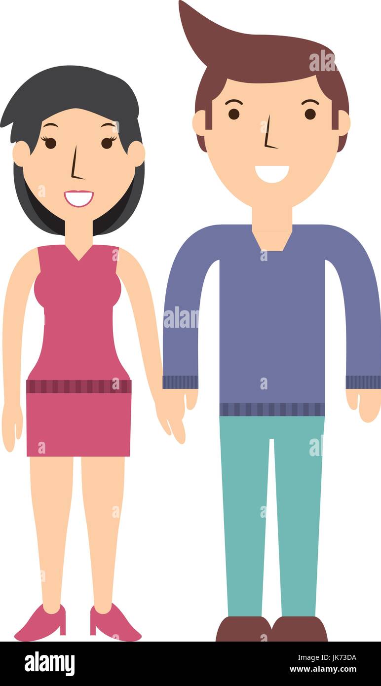 Beautiful young couple Stock Vector Image & Art - Alamy