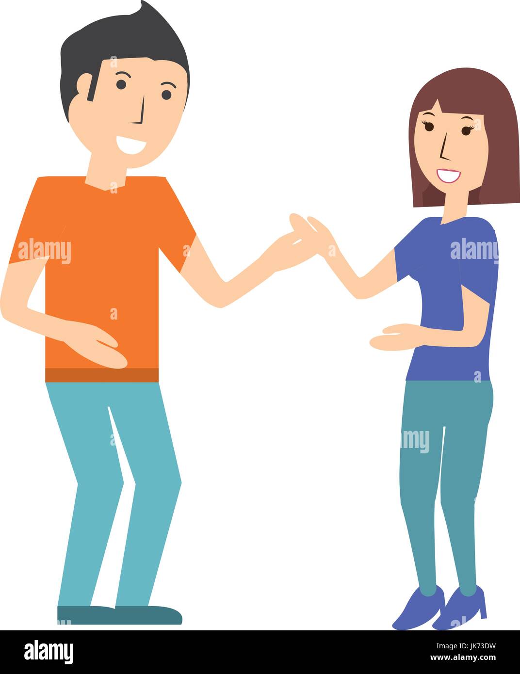 Beautiful young couple Stock Vector Image & Art - Alamy