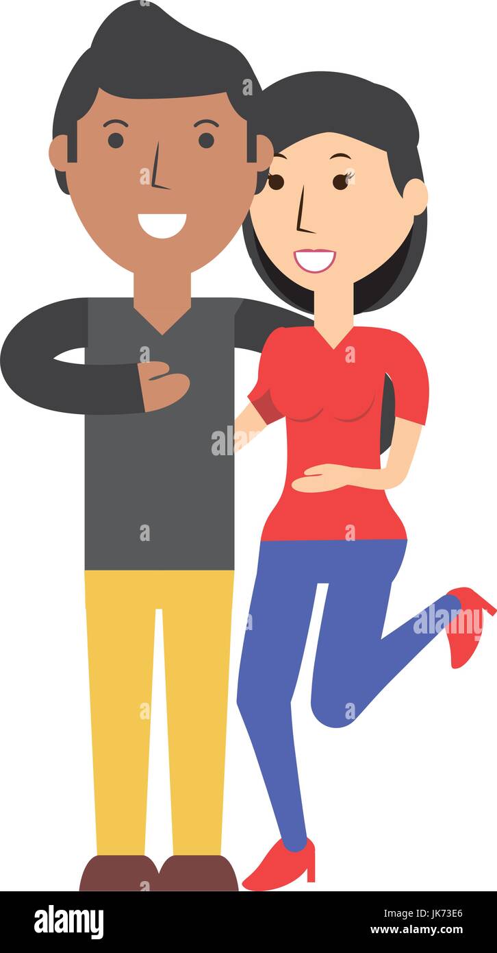 Beautiful Young Couple Stock Vector Image And Art Alamy