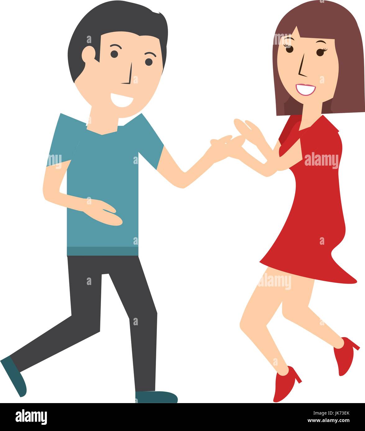 Beautiful young couple Stock Vector Image & Art - Alamy