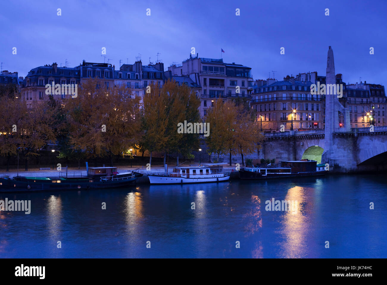 France, Paris, Quai StBernard and Seine River, dawn Stock Photo Alamy