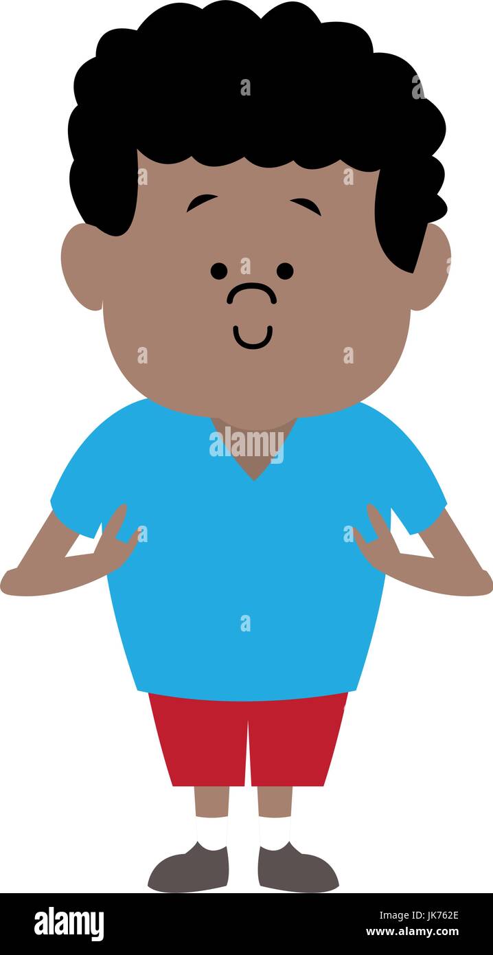 Standing Young Boy Kid Cartoon Male Image Stock Vector Image Art Alamy