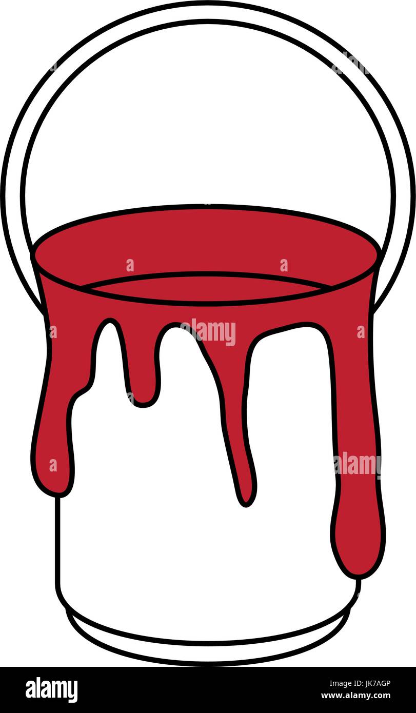 dripping red paint can icon image Stock Vector Image & Art Alamy
