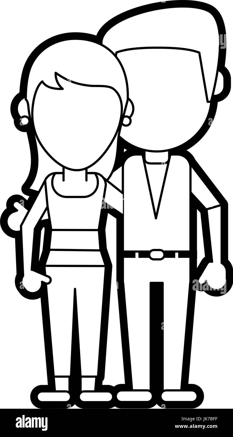 couple vector illustration Stock Vector Image & Art - Alamy