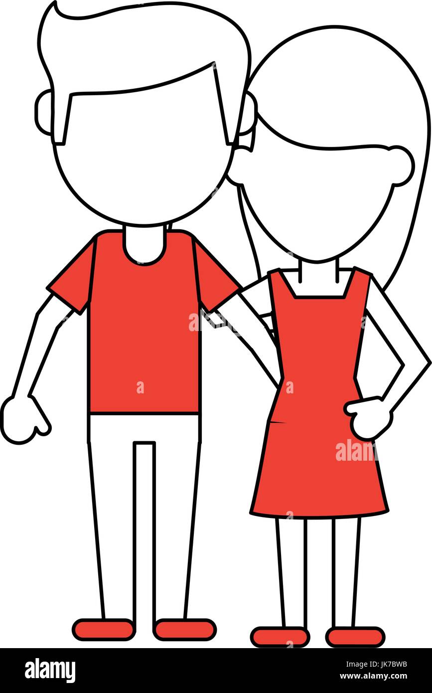 couple vector illustration Stock Vector Image & Art - Alamy