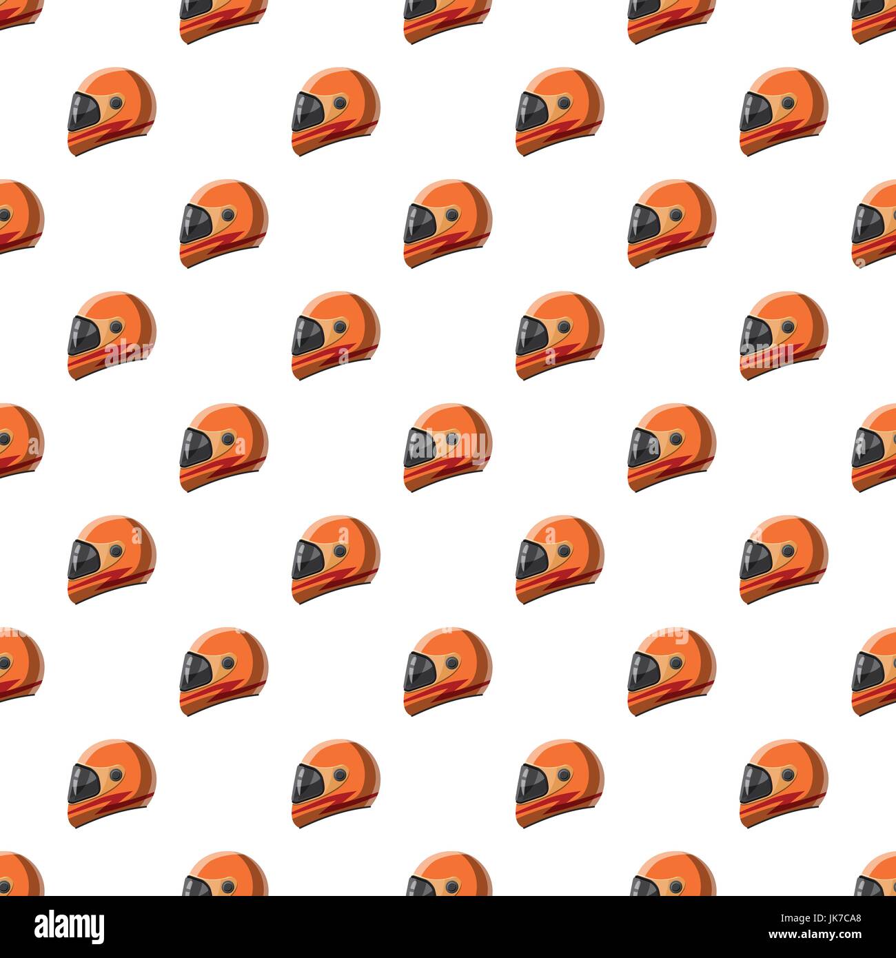 Orange racing helmet pattern Stock Vector Image & Art - Alamy