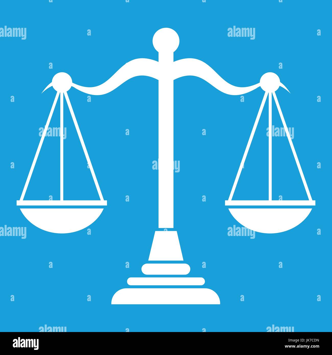 Balance scale icon white Stock Vector Image & Art Alamy