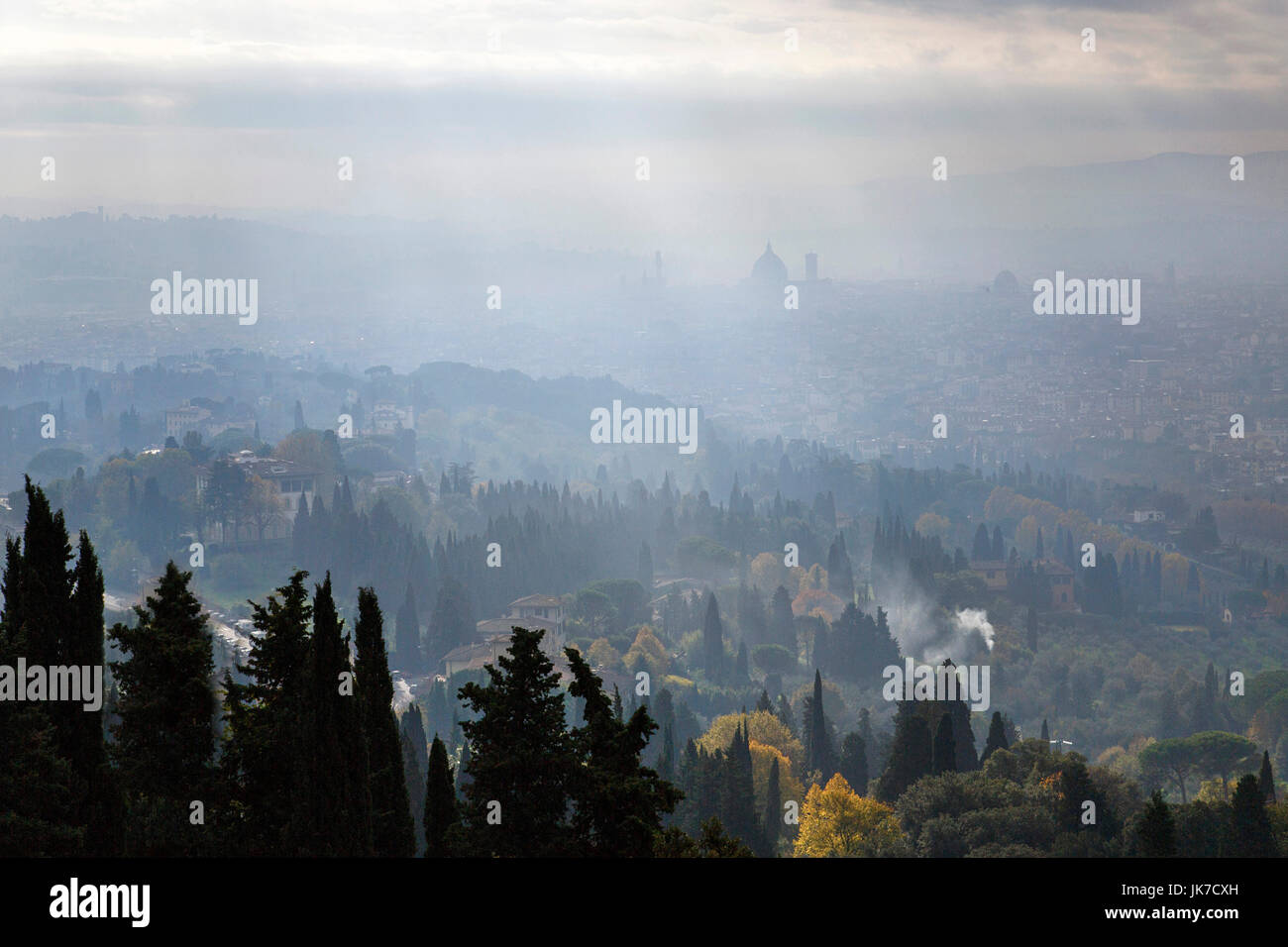 Florence from outside the city. Stock Photo