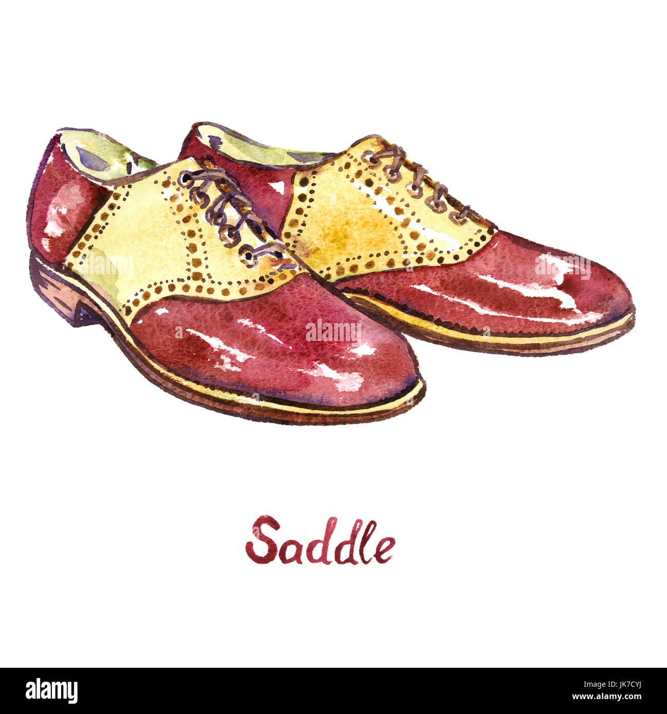 yellow saddle shoes