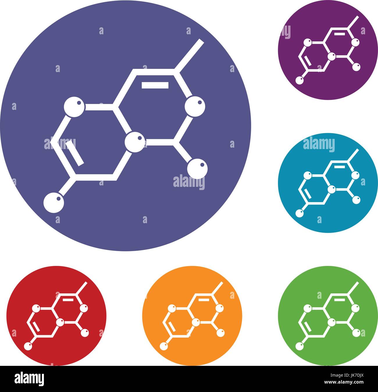 Crystal lattice icons set Stock Vector Image & Art - Alamy