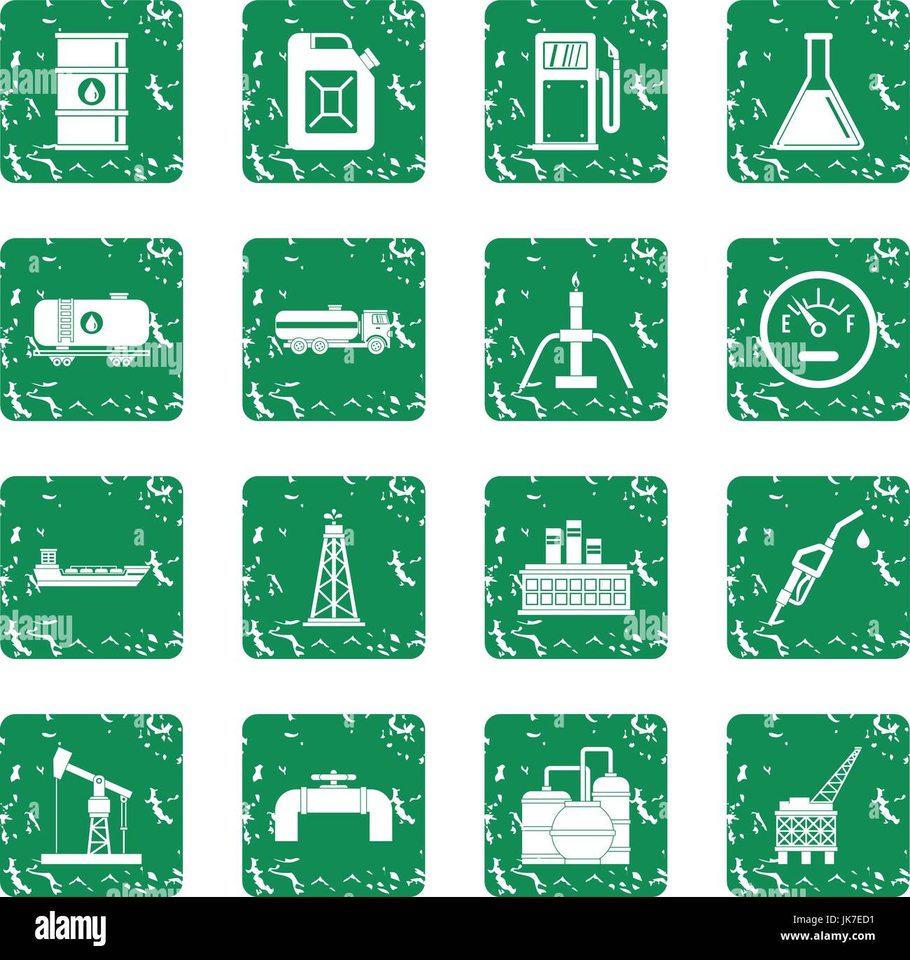 Oil industry items icons set grunge Stock Vector Image & Art - Alamy