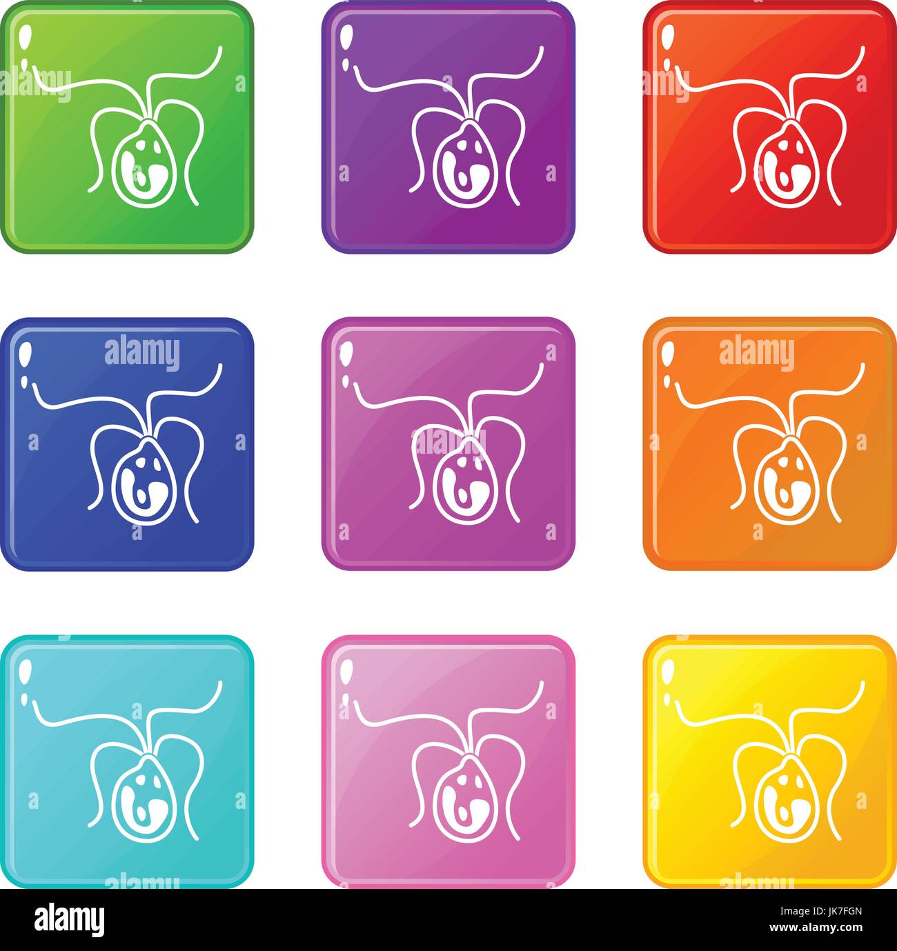 Bacterial cell set 9 Stock Vector Image & Art - Alamy