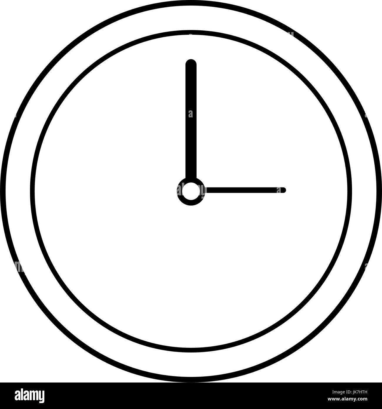 clock icon over white background vector illustration Stock Vector Image ...